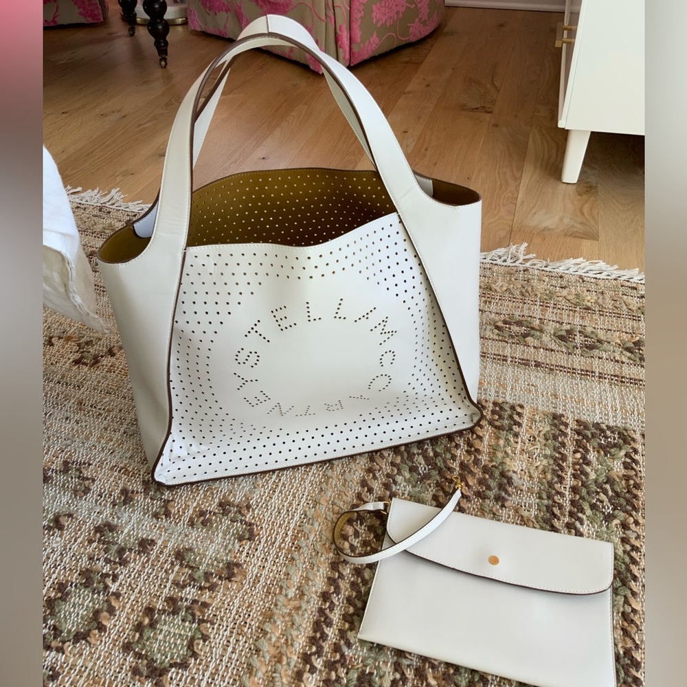 Stella McCartney Perforated Logo Tote